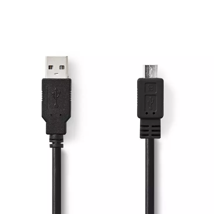 USB-kabel | USB 2.0 | USB-A Hane | USB Micro-B Hane | 480 Mbps | Nickelplaterad | 1.00 m | Rund | PVC | Svart | Låda - Dator och nätverk - 5412810288892 - 1