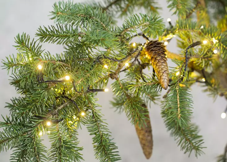 Finnlumor Valoketju 600 miniLED musta johto joulukuusi - Dekorationsljus - 6410412785442 - 1