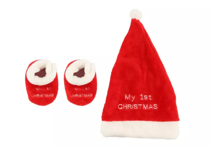 Joululakki ja t=C3=B6pp=C3=B6set vauvalle 2 - Juldekorationer och textilier - 6410416004082 - 1