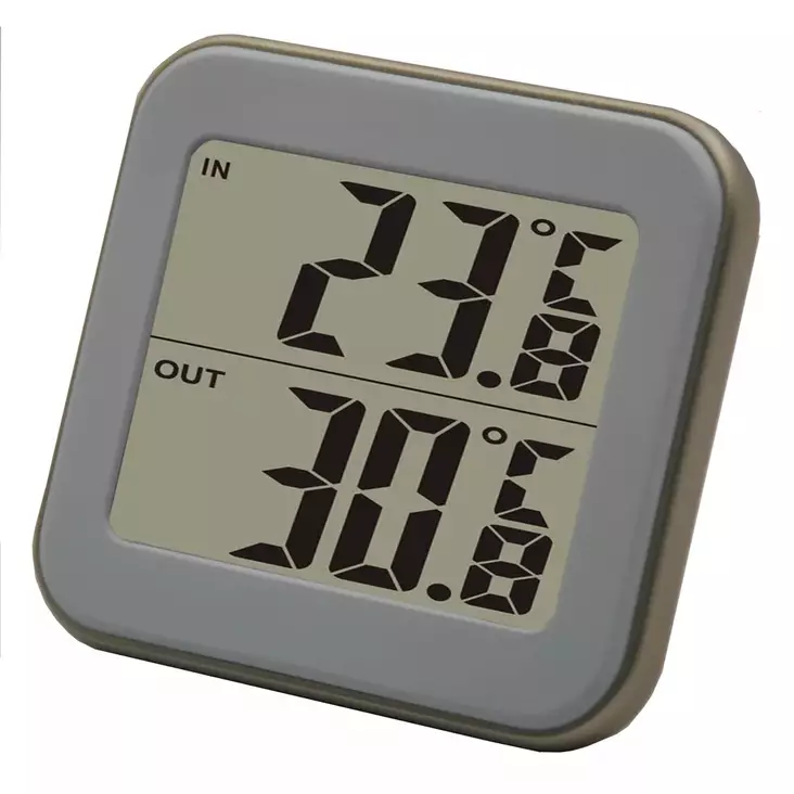 L=C3=A4mp=C3=B6mittari sis=C3=A4 ja ulko k=C3=A4ytt=C3=B6=C3=B6n - Termometrar och väderstationer - 6430037753282 - 1