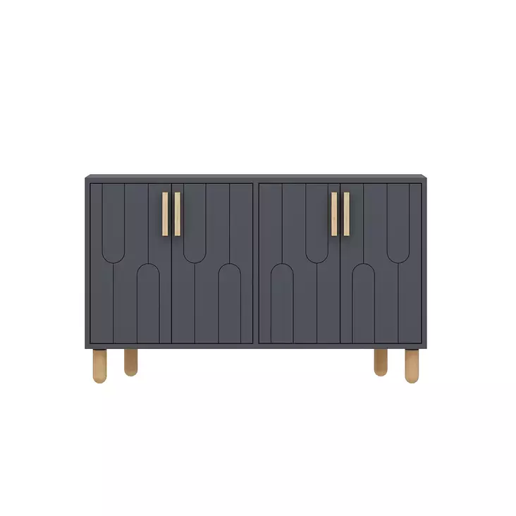 Konsolbord Hanah Home Vincent Antracit Spånskiva 120x73,6x29,6 cm - Byråer och skåp - 8684283501762 - 1