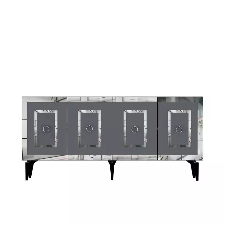 Konsolbord Hanah Home Karya Antracit Silver Spånskiva 150x40x79 cm - Byråer och skåp - 8684282612582 - 1