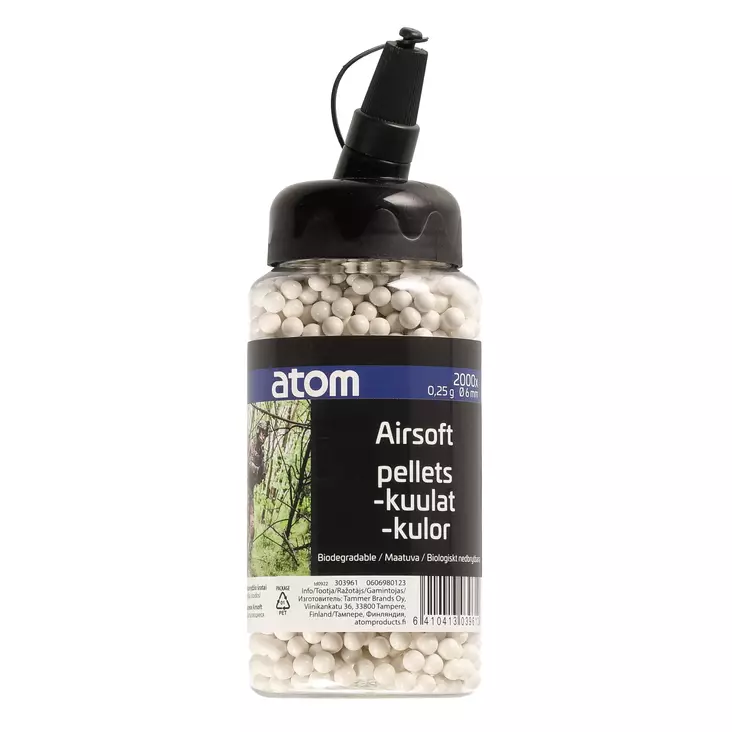 Airsoft kuula 0,25g 2000 kpl  - Airsoftvapen - 6410413039612 - 1