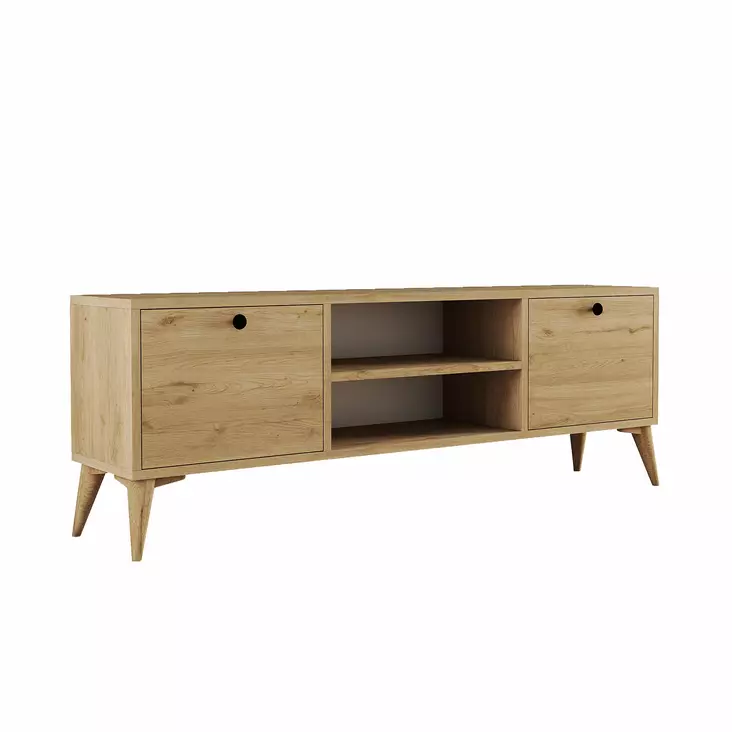 TV-bänk Hanah Home Dolce 1122 Ek Spånskiva 138x42,6x29,5 cm - TV-bänkar - 8683743041992 - 1