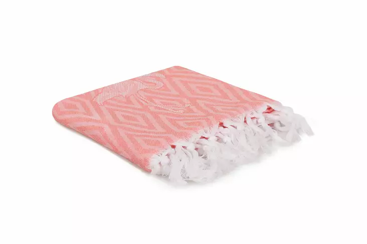 Fouta Mijölnir Flamingo Lax 100 Bomull Hög Vattenabsorption 100x180 cm - Handdukar - 8683342757492 - 1