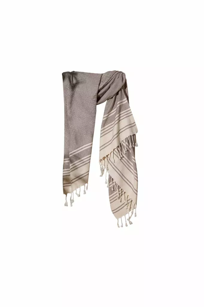 Fouta Mijölnir Ljusbrun 60% Bomull 40% Polyester 90x170 cm - Handdukar - 8684283207992 - 1