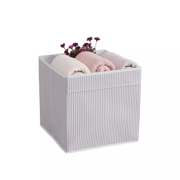 Förvaringsbox Aberto Design YLC427 Grå Polyester Bomull 30x30x30 cm - Plastlådor och förvaringslådor - 8684282555162 - 1