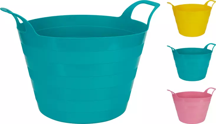 Flexibel förvaringsbalja med handtag 30 liter - Hinkar och baljor - 8009271030022 - 1