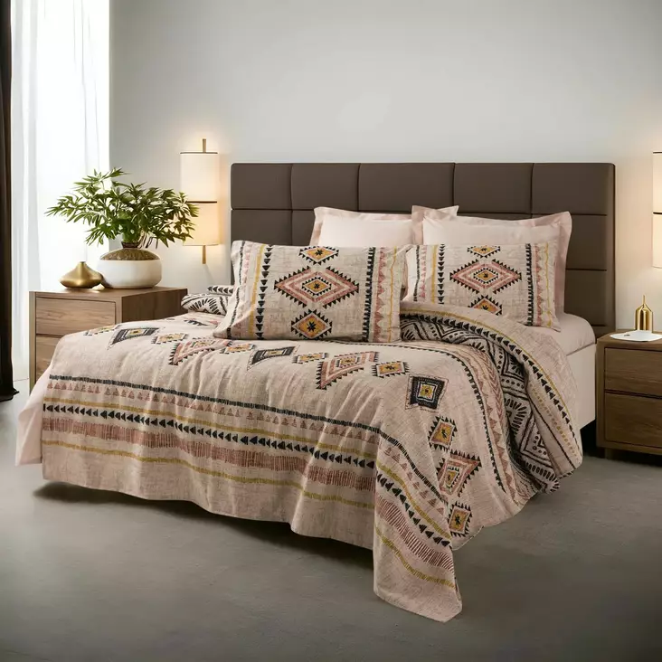 Dubbel piqué, tegelröd, 200 x 230 cm, mjuk, tålig - Överkast och plädar - 8684282994442 - 1