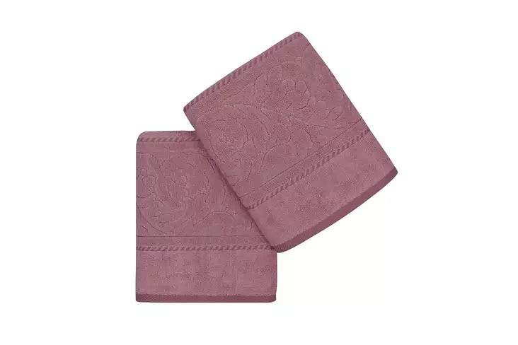 Handduk Set Lessentiel Dammig Ros 100% Bomull 50x90 cm 2 Delar - Handdukar - 8681181916162 - 1