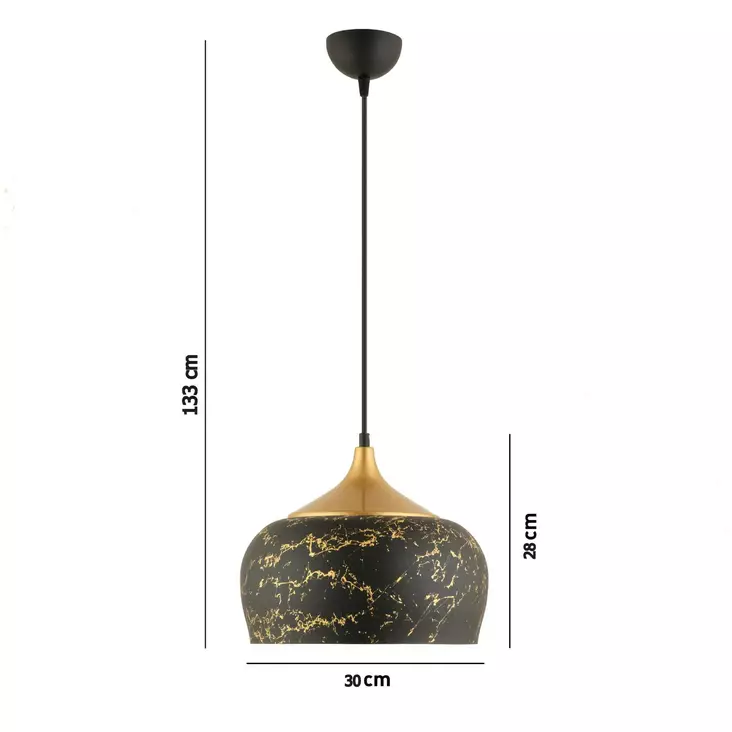 Taklampa Opviq RT-50 Marmorvit Metall 30 x 28 cm - Tak- och vägglampor - 8684283399062 - 1