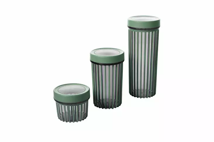 Förvaringslåda Set Hermia Grön Plast 6 Delar - Matlådor och matförvaringsbehållare - 8683742868682 - 1
