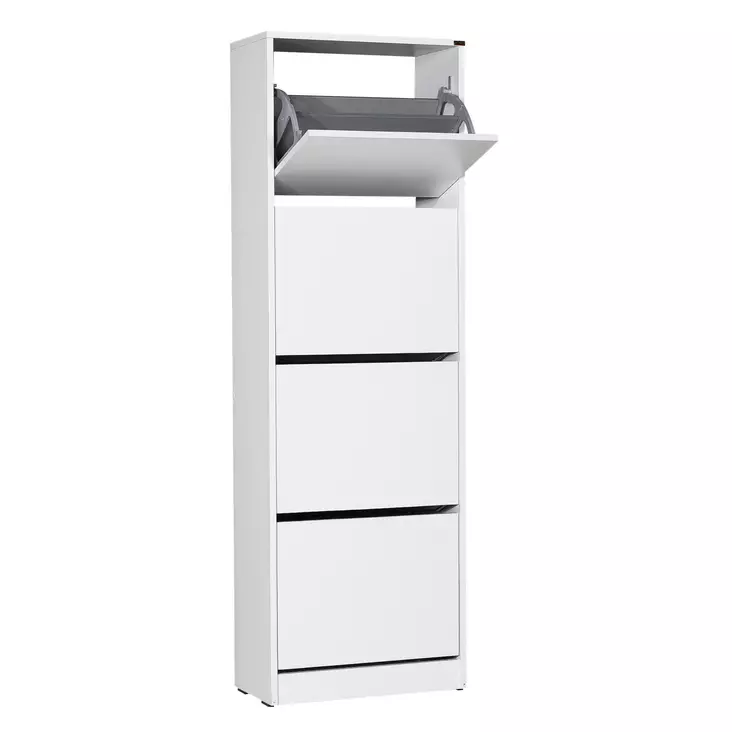 Skoskåp Hanah Home Shc340Bb Vit Spånskiva 51x157x26 cm - Skoskåp - 8682870658172 - 1