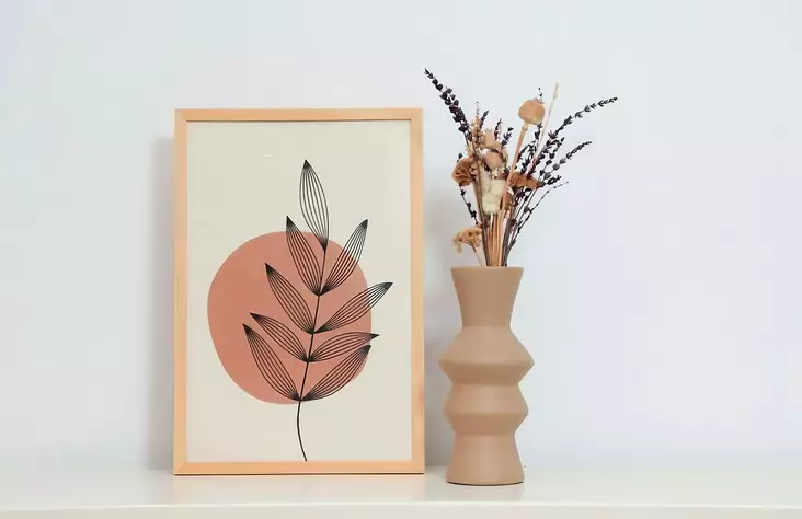 Vas Aberto Design CY0180 Ljusbrun Keramik 11x29x11 cm - Hängande blomkrukor och vaser - 8684282979692 - 1