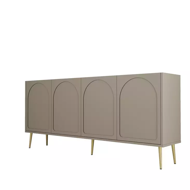 Konsolbord Hanah Home Lyon 80 Atlas Guld Spånskiva 180x80x35 cm - Byråer och skåp - 8684282640172 - 1