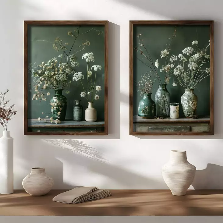 Inramad MDF-tavla Wallity Flerfärgad MDF 35x47 cm 2 Delar - Tavlor och ramar - 8684282617112 - 1