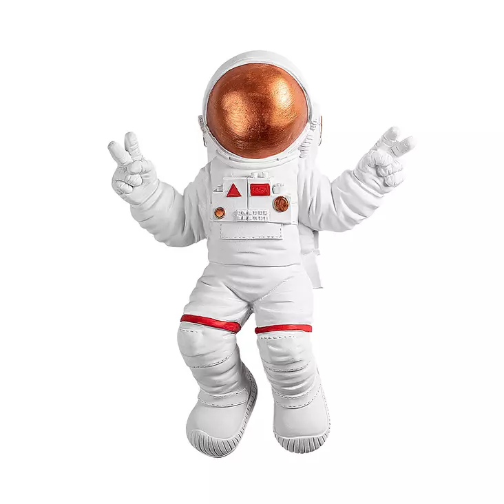 Dekorativ väggdekoration, vitbrons, 35 cm x 47 cm x 10 cm, elegant, hållbar, tidlös - Dekorationer, prydnadsföremål - 8683743851782 - 1