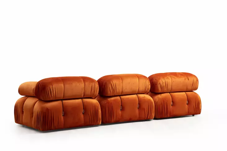 Hörnsoffa Atelier del Sofa Bubble Orange Polyester 288x190x75 cm - Soffor - 8683743023172 - 1