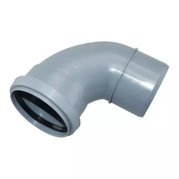 Kulmayhde 110 mm 90° pyöristetty - PP-muovia, sisäviemäriin - Rörinstallation och kopplingar - 6420611622202 - 1