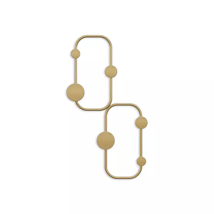 Vägghängare Metall Wallity Ladybug-A Guld Metall 26x5x48 cm - Klädhängare - 8684282398912 - 1