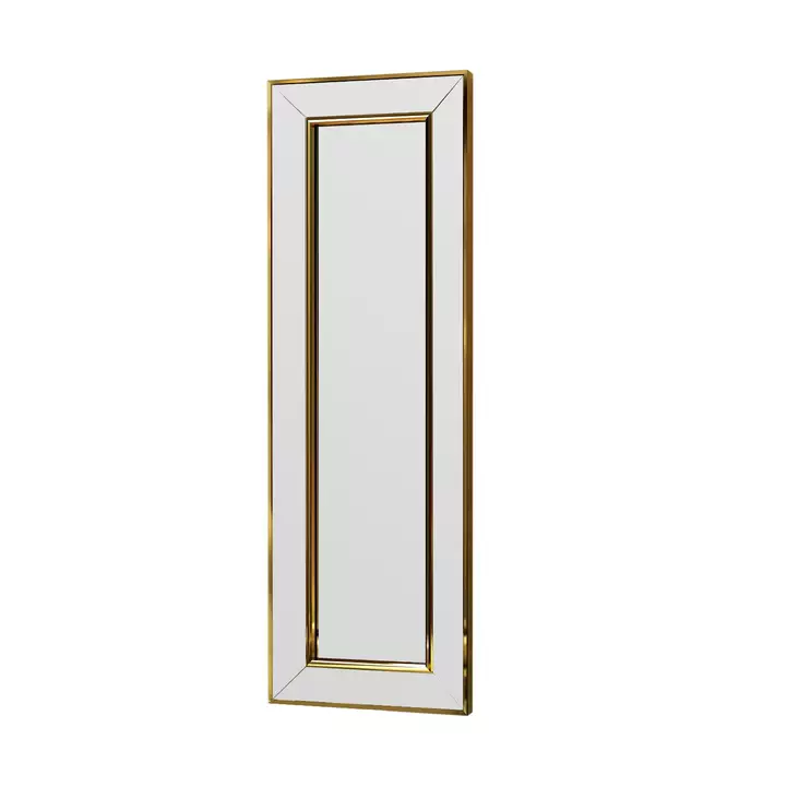 Spegel Hanah Home Carlos Guld Mdf 30x90x3,2 cm - Speglar - 8683743822942 - 1