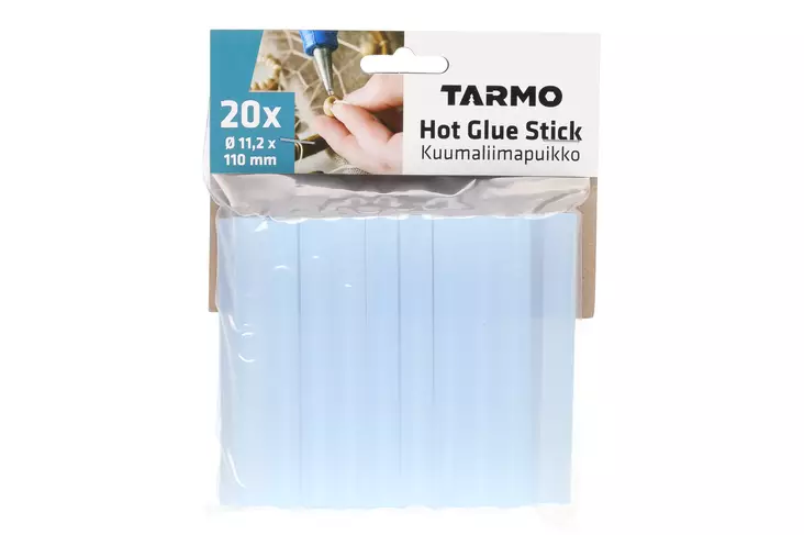 Kuumaliimapuikko 11x100 mm 20 kpl Tarmo - Hantverksmaterial och tillbehör - 6410416506012 - 1