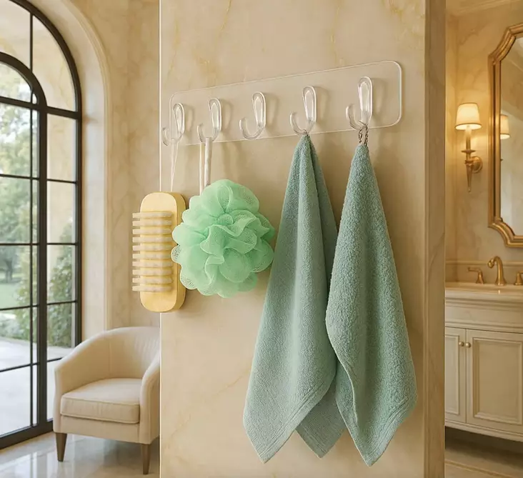 Badrumsorganisatör Hermia Transparent Plast 29x6 cm - Badrumstillbehör - 8683742950752 - 1