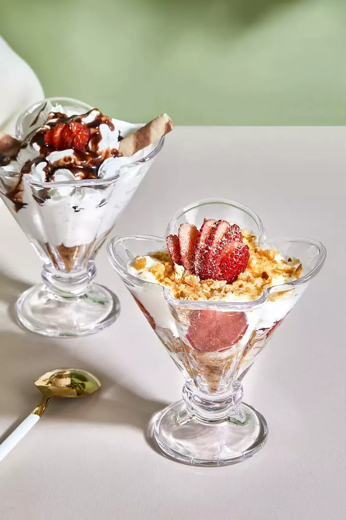 Glasskål Set Hermia Orion Transparent Glas 2 Delar - Serveringsfat - 8684283785032 - 1