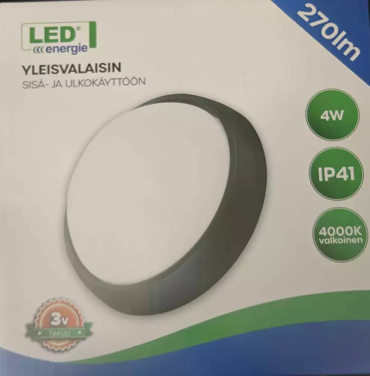 Led Energie yleisvalaisin 4W - Tak- och vägglampor - 6430058414162 - 1