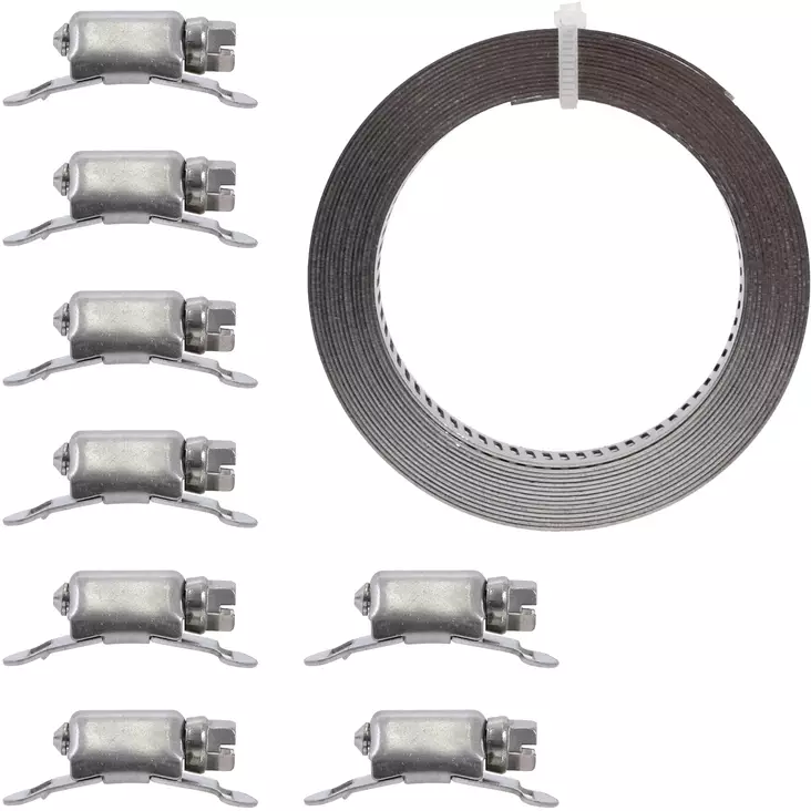 Letkunkiristinpanta 8mm x 3m sarja - Slangklämmor - 6430017706802 - 1