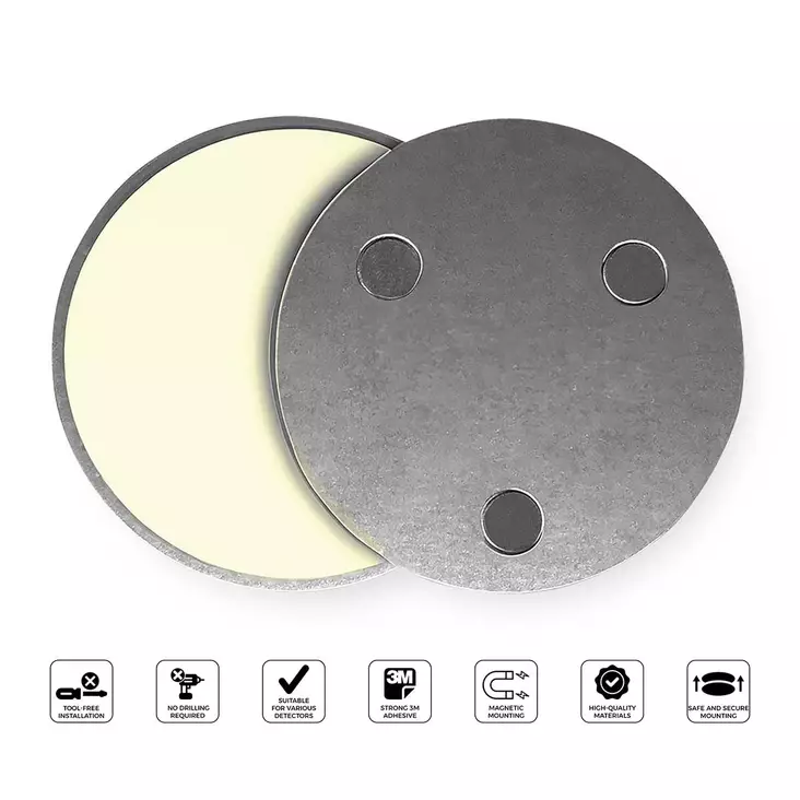 Magnetisk monteringssats för rök- och kolmonoxiddetektor - Nyckelfinnare - 8711902087762 - 1