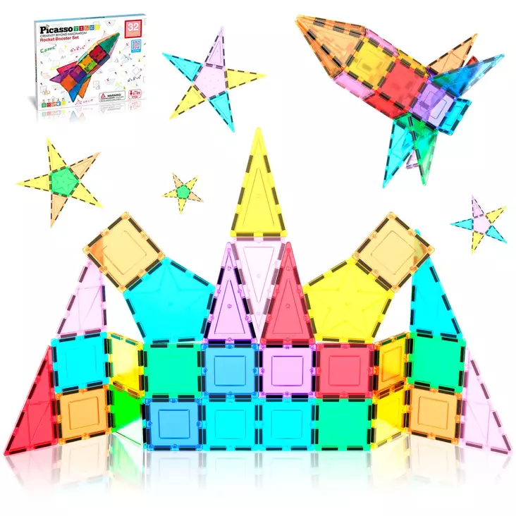 Magneettinen rakennussarja Rocket - Byggleksaker - 817338021962 - 1