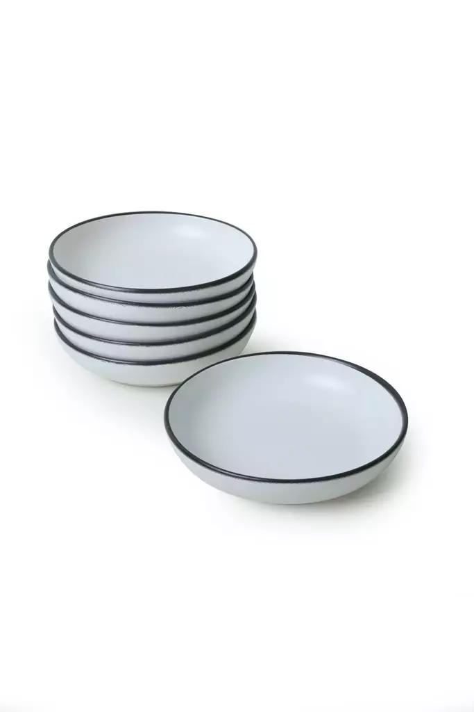 Skål Set Hermia Matt Vit Keramik 6 Delar - Serveringsfat - 8684283440702 - 1