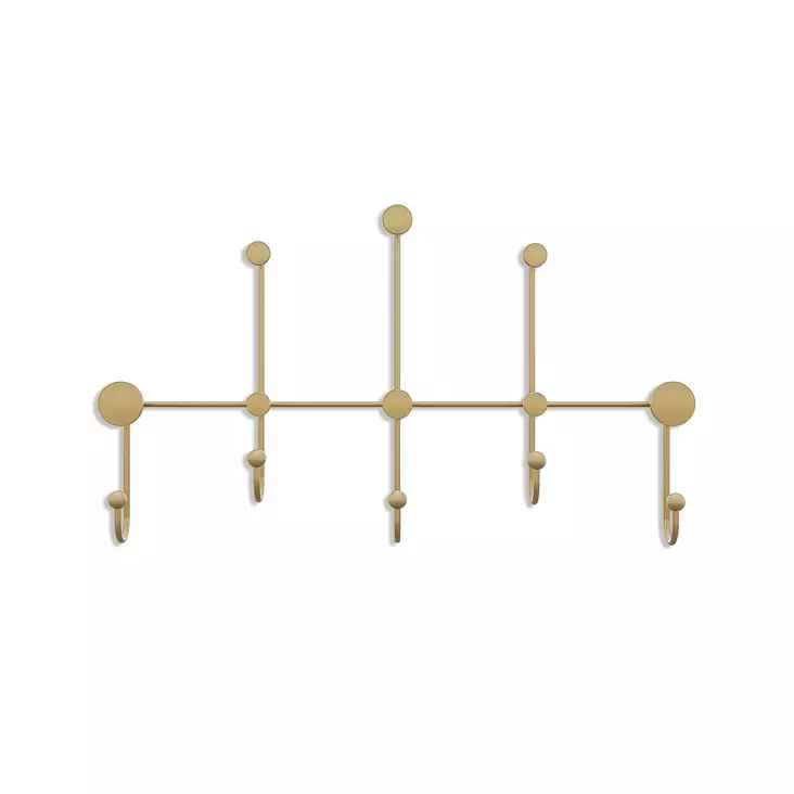 Vägghängare Wallity Iyon-A Guld Metall 80x45x10 cm - Klädhängare - 8684282359982 - 1