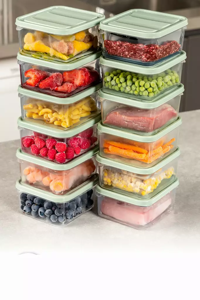 Förvaringslåda Set Hermia Mint Plast 12 Delar - Matlådor och matförvaringsbehållare - 8684283209972 - 1