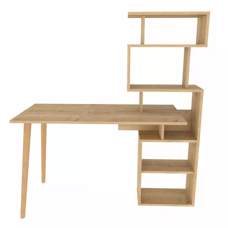 Skrivbord Hanah Home Vina Ek Spånskiva 133x55x146,4 cm - Skrivbord - 8683743118182 - 1