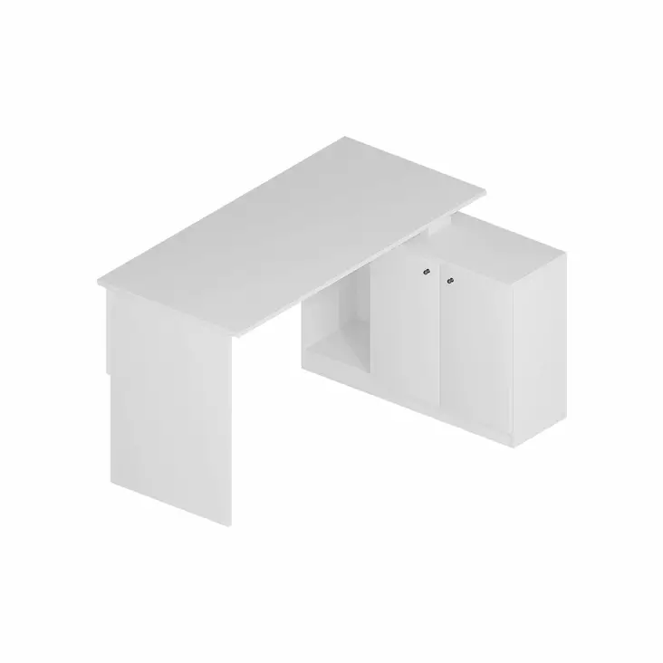 Skrivbord Hanah Home Basak Calisma Masas? Vit Spånskiva 130x74x60 cm - Skrivbord - 8681181622872 - 1