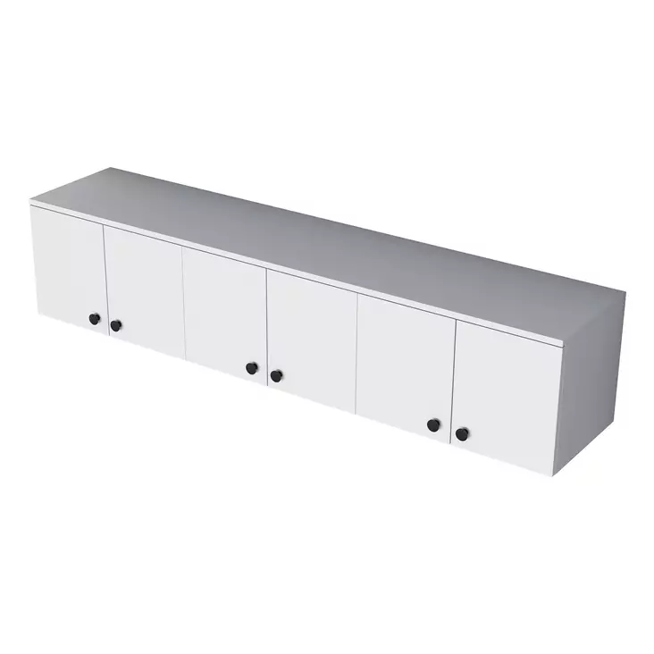 Förvaringsskåp Hanah Home EA103 Vit Spånskiva 179,6x43,6x37,5 cm - Skåp och byråer - 8683743764662 - 1