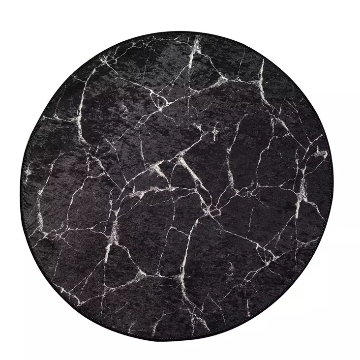 Matta Conceptum Marble Flerfärgad Polyester 100x100 cm - Runda mattor - 8681875427042 - 1