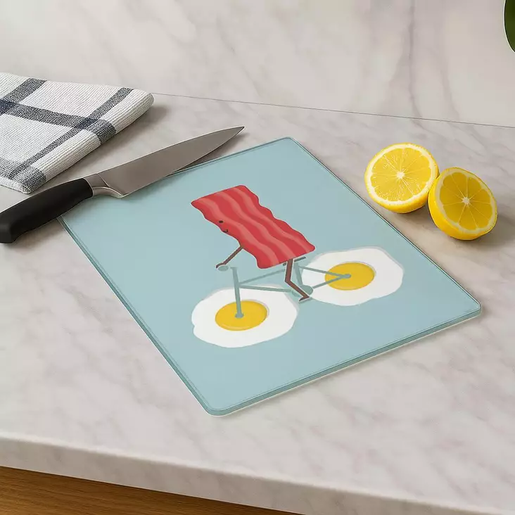 Skärbräda Hermia Flerfärgad Glas 20x30 cm - Köksredskap - 8684283732142 - 1