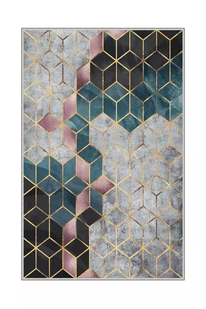 Matta Conceptum Hmnt774 Flerfärgad Polyester 50x80 cm - Små mattor och gångmattor - 8682870592452 - 1