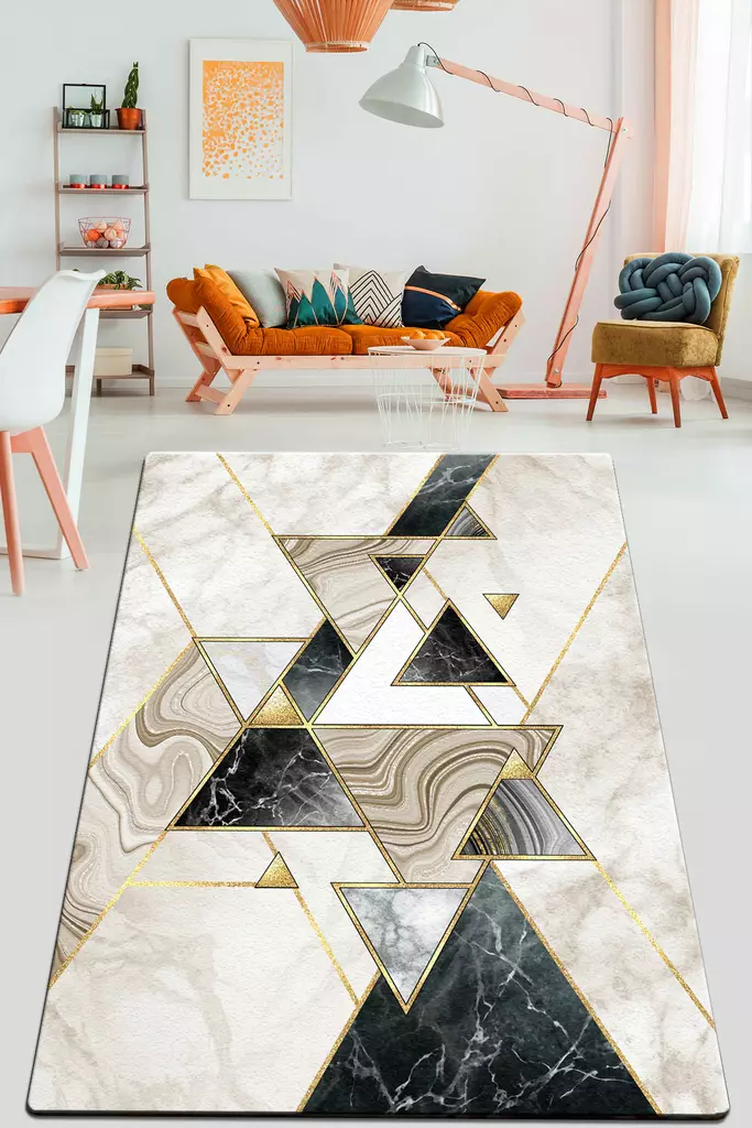 Gångmatta Conceptum Pyramid Flerfärgad Polyester 80x150 cm - Små mattor och gångmattor - 8683342196482 - 1