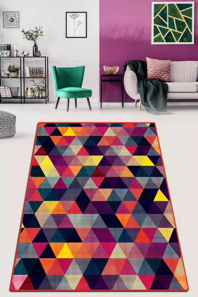 Gångmatta Conceptum Bunt Djt Flerfärgad Polyester 80x150 cm - Små mattor och gångmattor - 8682870887152 - 1