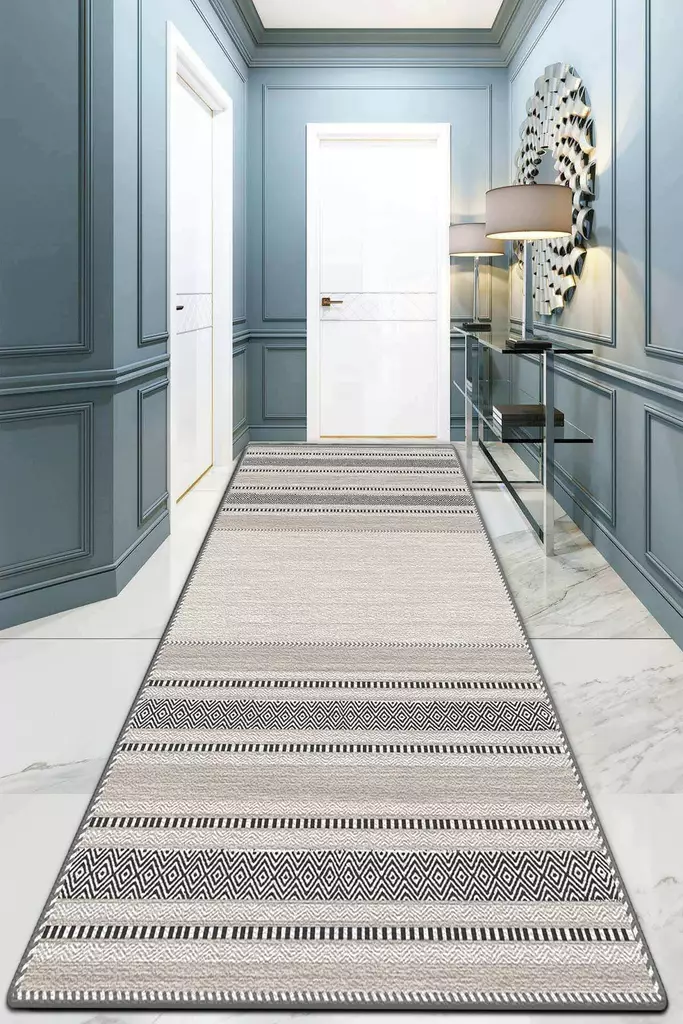 Gångmatta Conceptum Randig Djt Flerfärgad Polyester 80x200 cm - Små mattor och gångmattor - 8683342045032 - 1