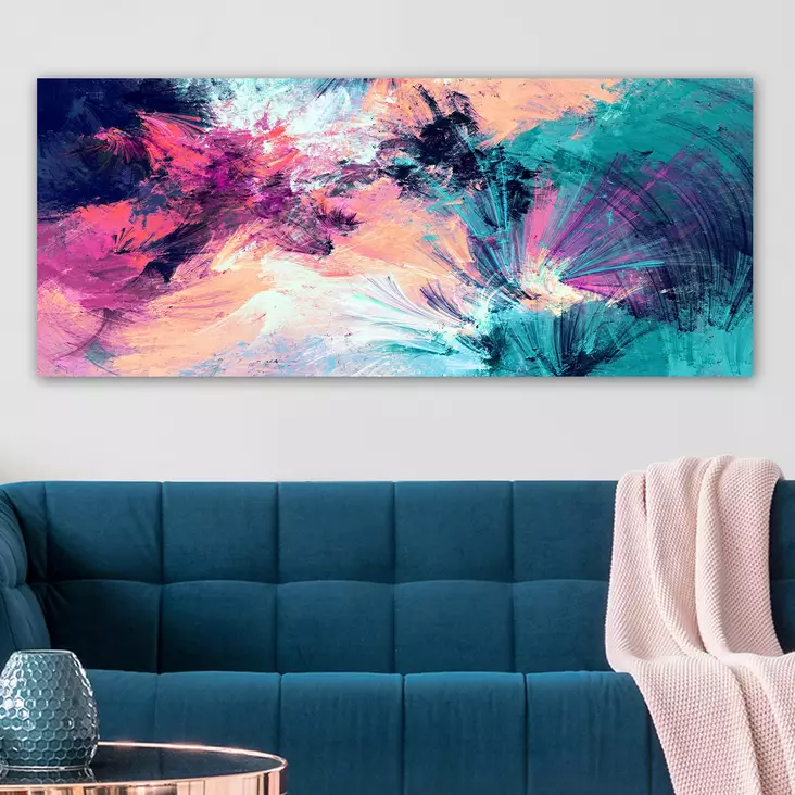 Canvastavla Wallity Flerfärgad Canvas 50x120 cm - Tavlor och ramar - 8682870433892 - 1