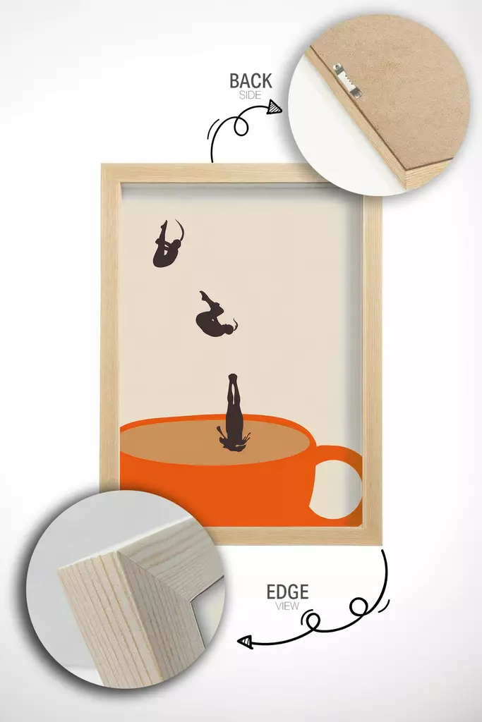 Inramad Tavla Wallity Flerfärgad MDF 33x48 cm - Tavlor och ramar - 8684283754182 - 1