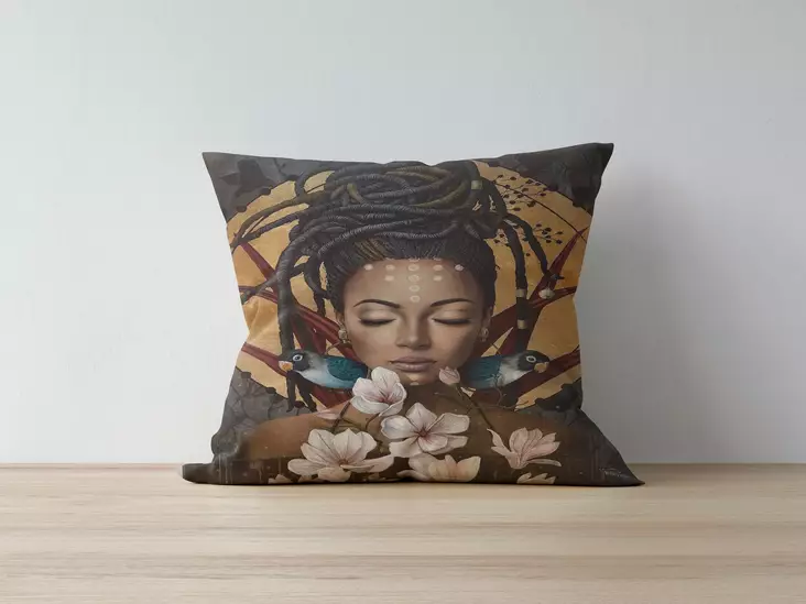 Kuddfodral Aberto Design A1013 Flerfärgad Polybomull 43x43 cm - Prydnadskuddar - 8682870193932 - 1