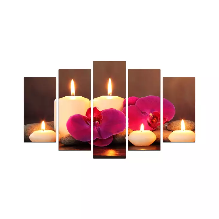 MDF-tavla Wallity Flerfärgad MDF 110x60 cm 5 Delar - Tavlor och ramar - 8681181230442 - 1