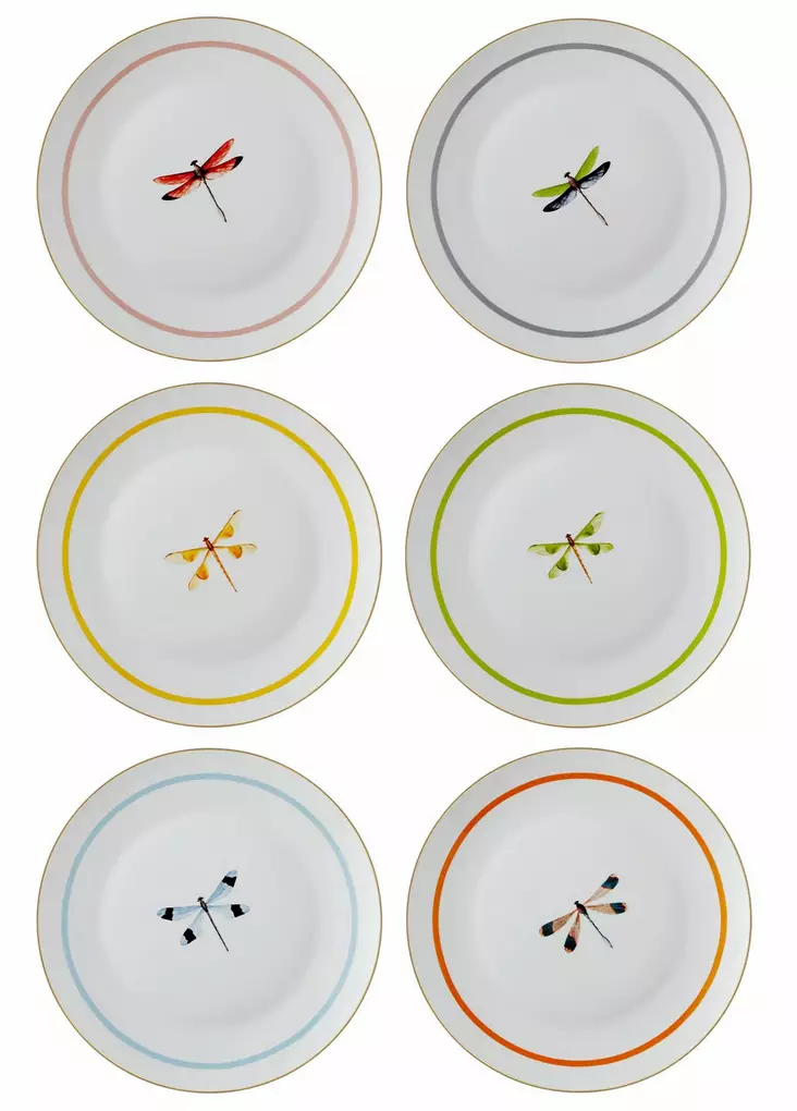 Serveringsfat Set Hermia Flerfärgad Porslin 6 Delar - Serveringsfat - 8684283782512 - 1