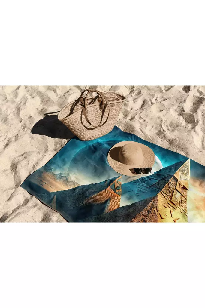 Strandhandduk Mijölnir Flerfärgad Mikrofilament 70x130 cm - Handdukar - 8684282665922 - 1